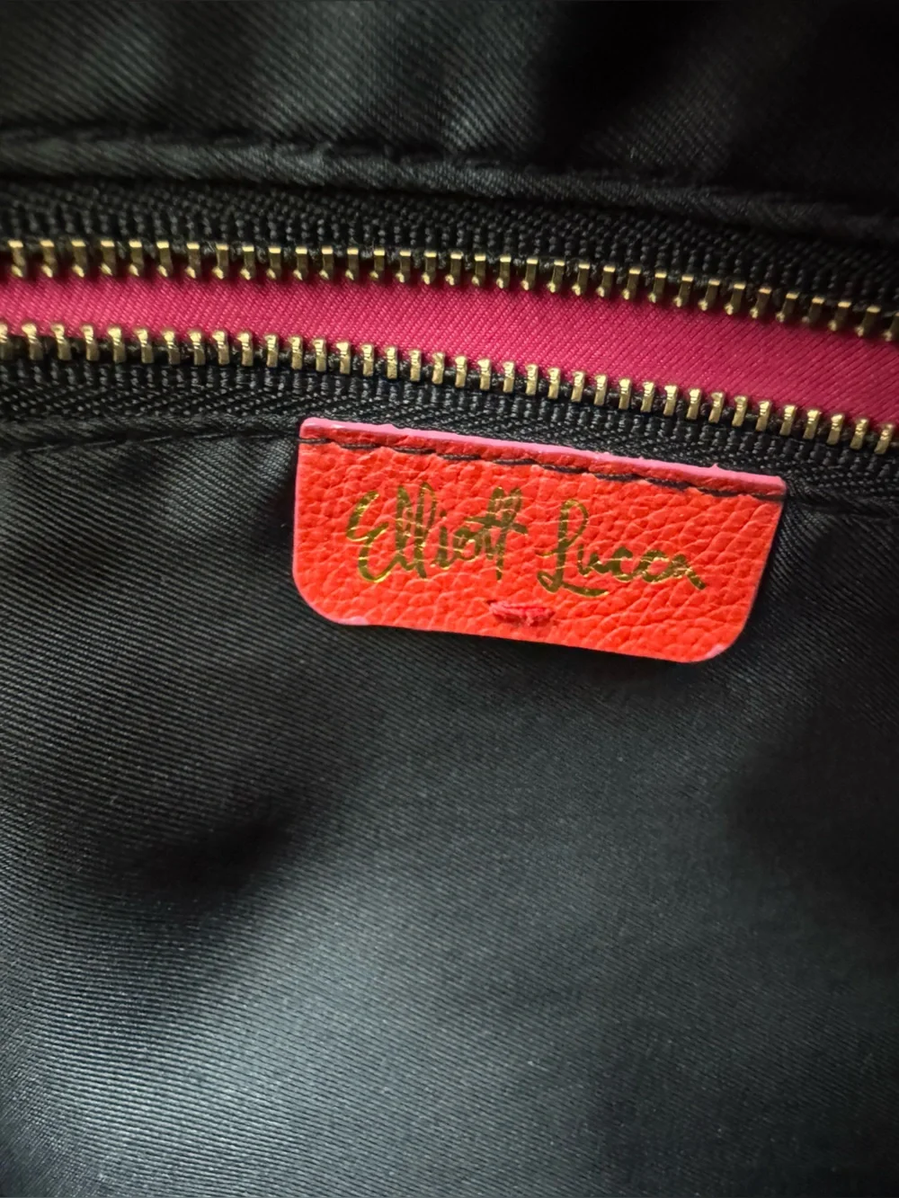 Red Woven Leather Crossbody Bag with Chain-Trim Strap